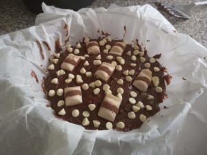 Kinder Bueno and Cadburys fudge turned out great! 