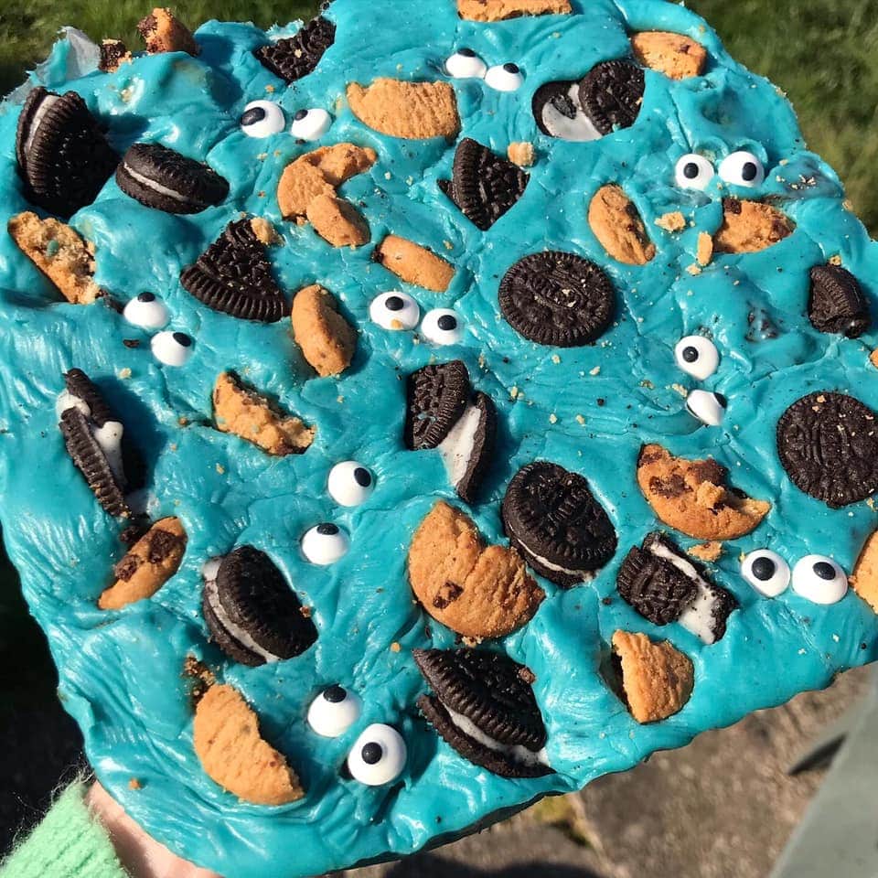 Slow Cooker Cookie Monster Fudge