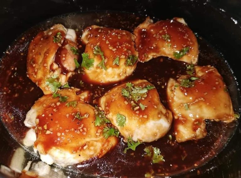 Slow Cooker Sticky Chicken Recipe Acoking 2528