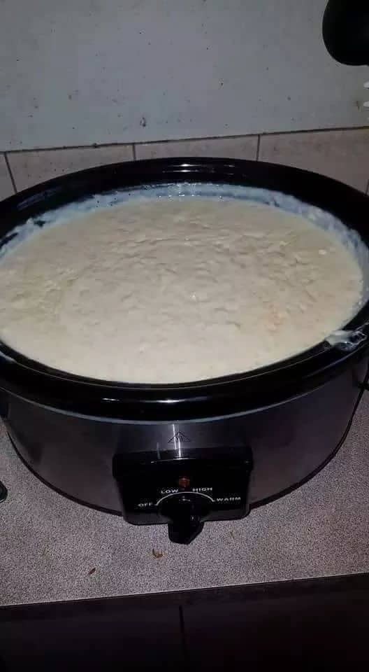 Slow Cooker Creamed Rice Pudding