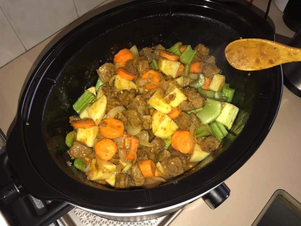 Mild Beef curry casserole
