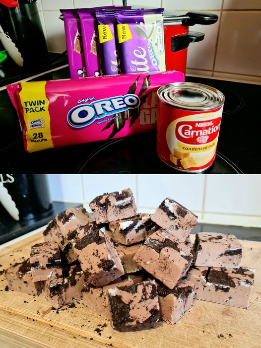 Slow Cooker Snickers, Oreo and Coffee Fudge