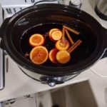 Slow cooker mulled wine.