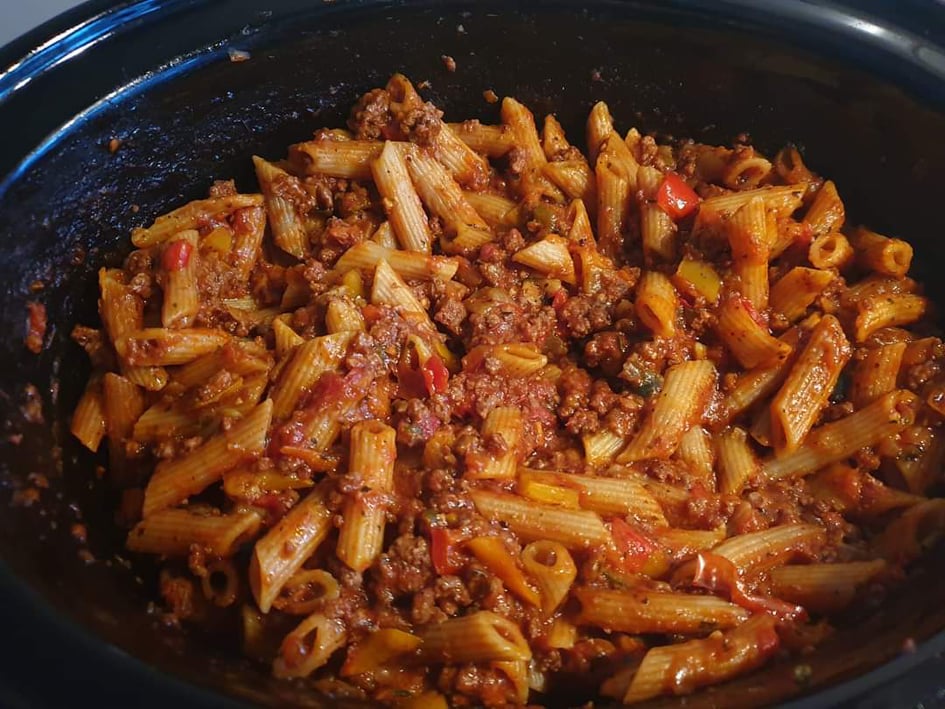 Slow Cooked Penne Bolognese