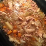 chicken bacon and vegetable soup in the slow cooker
