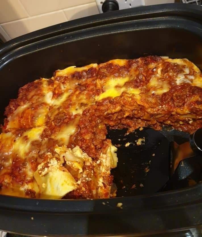 slow cooker lasagne