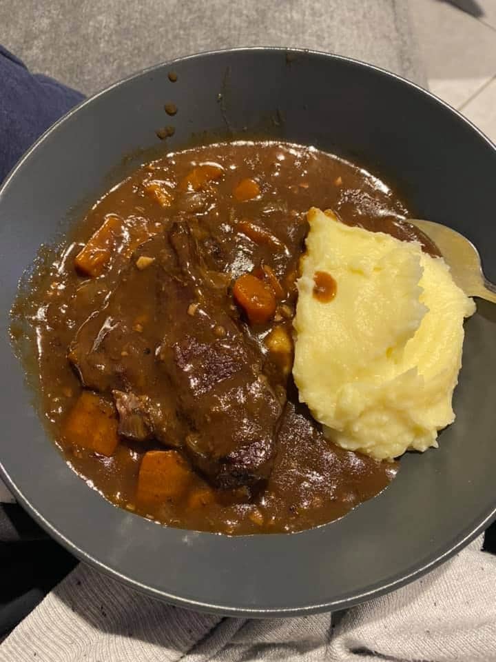 Slow Cooked Beef Cheeks In Red Wine