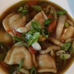 Slow Cooker Chinese Dumpling & Vegetable Soup