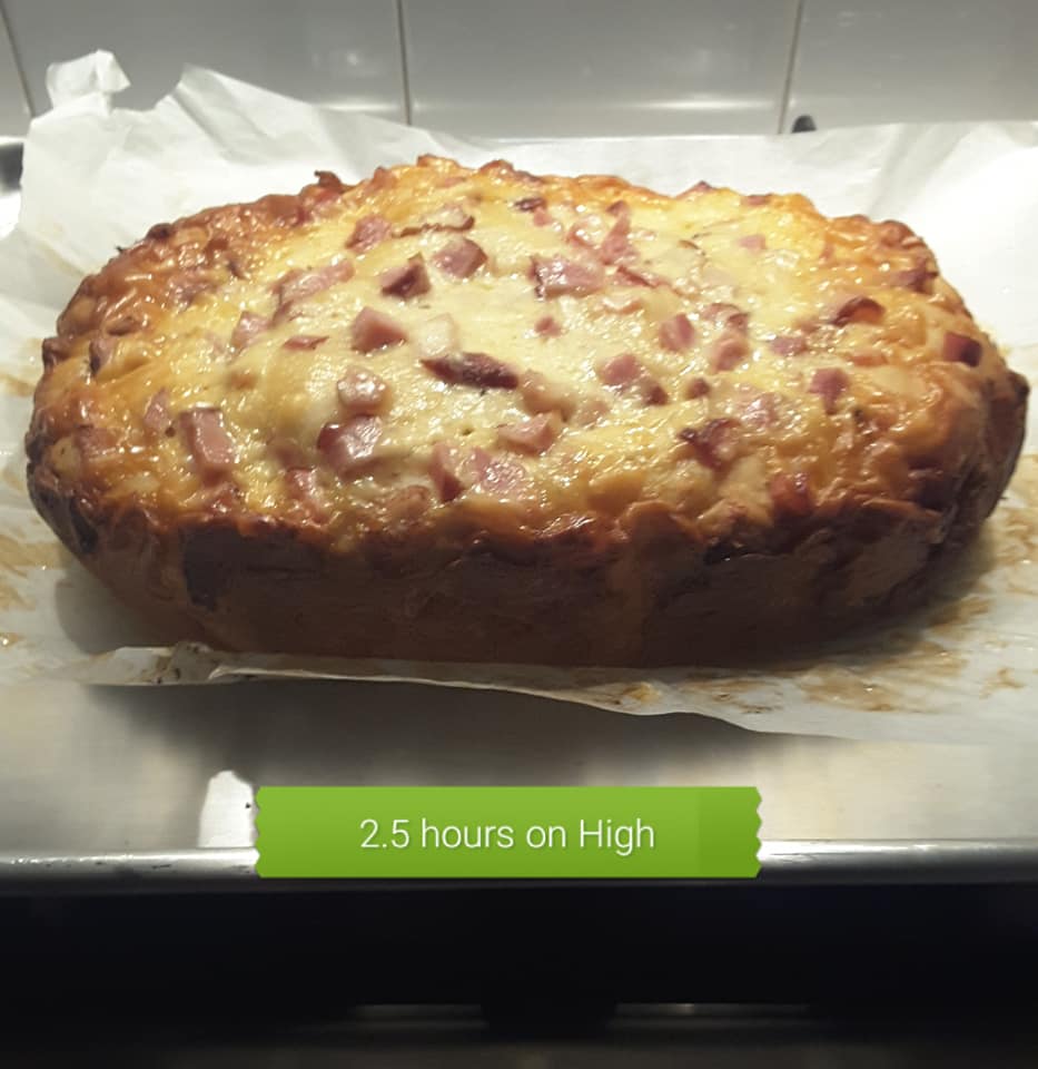 2 Ingredient Dough Bacon and Cheese Loaf