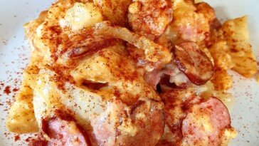 slow cooker bandwagon of loaded potatoes