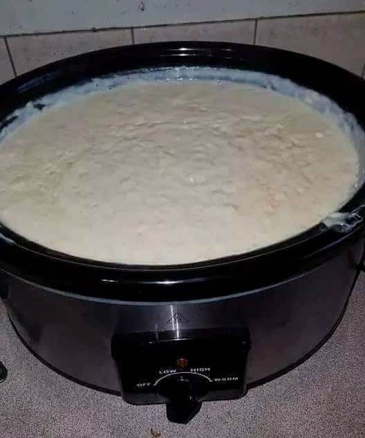 Creamed rice in slow cooker Recipe