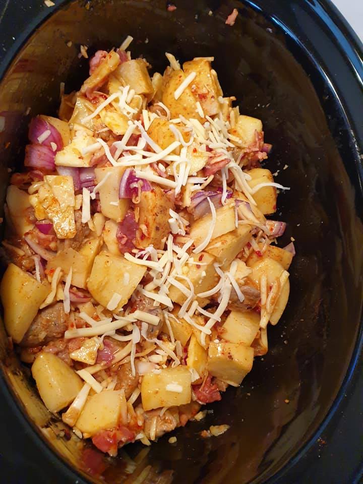 Loaded Potatoes In The Slow Cooker