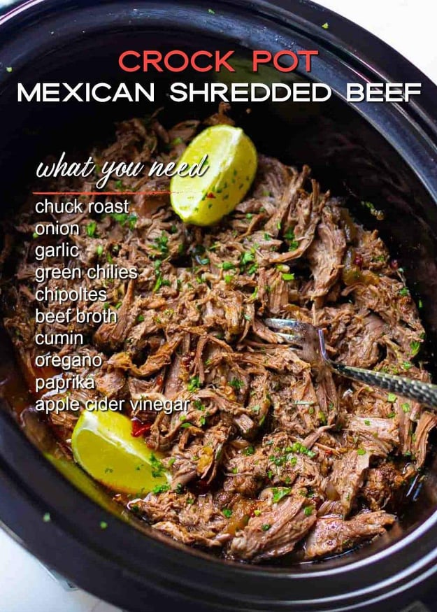 Mexican Shredded Beef Crockpot Recipe