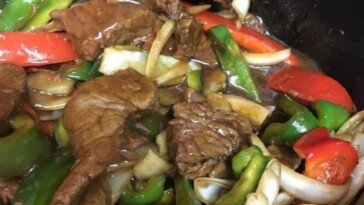 Slow Cooker Pepper Steak