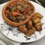 SLOW COOKER BEEF STEW IN A YORKSHIRE