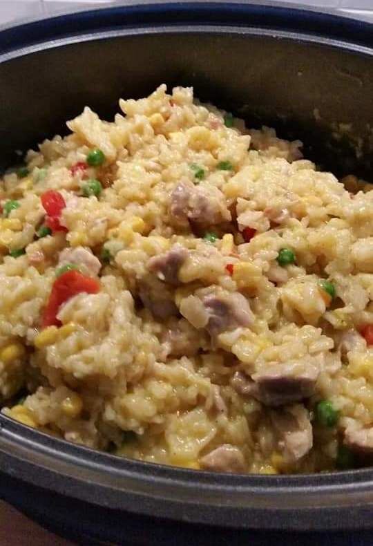 Slow Cooker Chicken Risotto