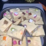 Dolly Mix fudge in the slow cooker