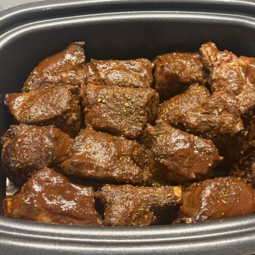 Cajun glazed maple bourbon beef short ribs