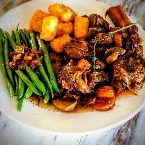 French Onion Braised Steak