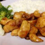 Sticky honey chicken