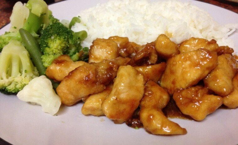 Sticky honey chicken