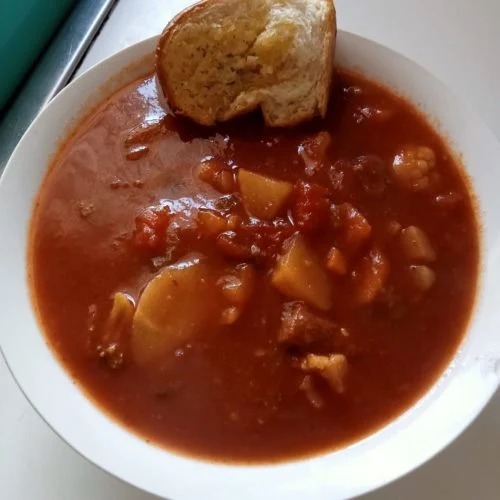 Tomato Beef Vegetable soup