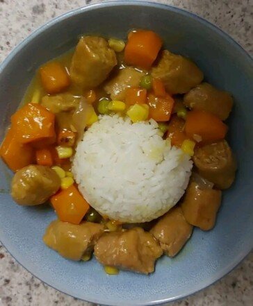 curried sausages