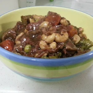 Beef-Cashew and Broccoli