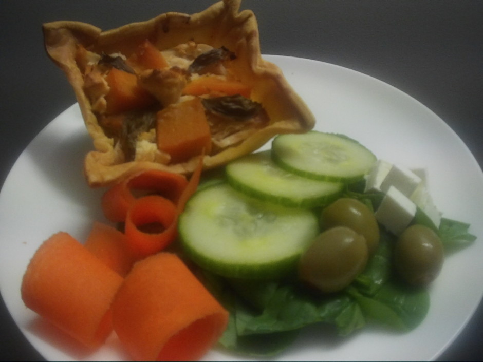 Chicken Pumpkin & Feta Flan