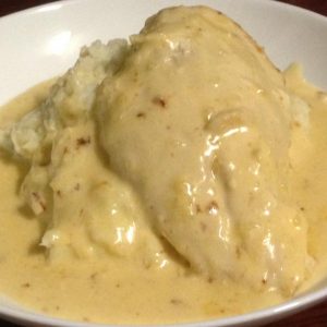 Chicken Cheesy Camembert Sauce