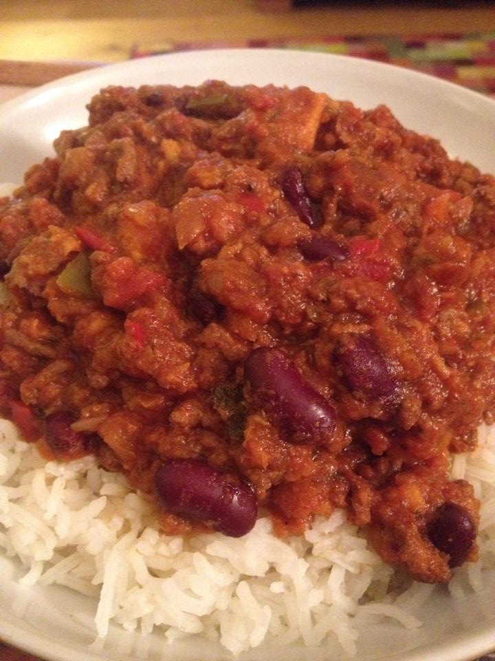 Con carne with Sweet potato