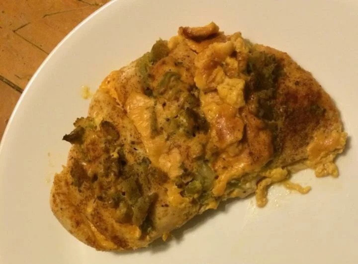 Hassleback Broccoli and Cheese Chicken