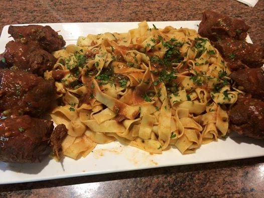 Maltese bragioli (stuffed beef rolls)