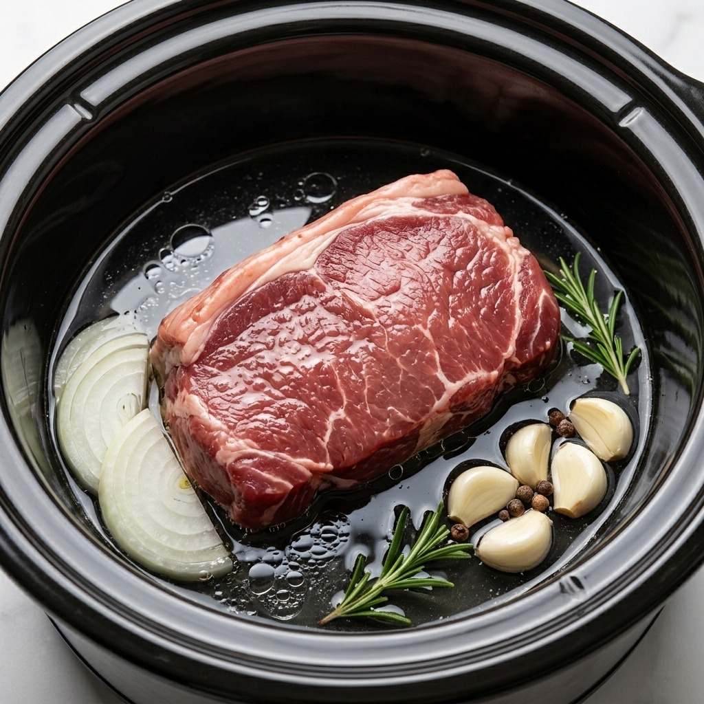 Red Wine Garlic Beef Roast