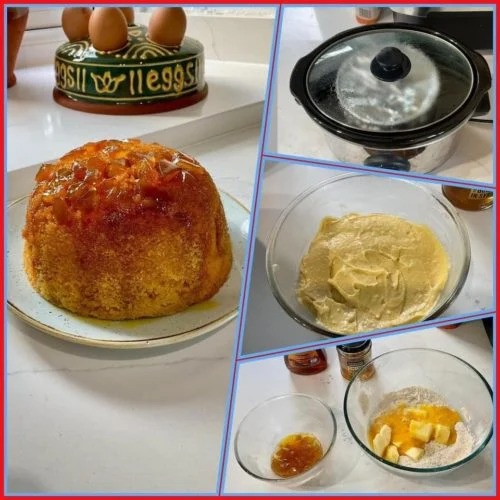 Steamed Sponge Pudding with Ginger Syrup