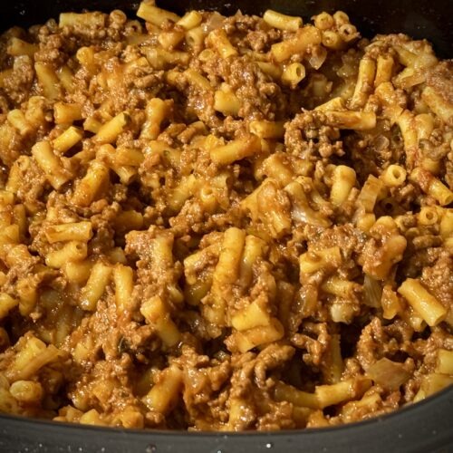 Tomato Pasta with Ground Beef