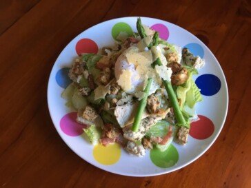 Warm Chicken Caesar Salad