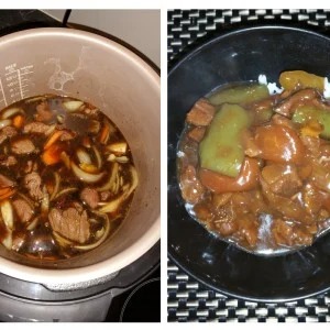 Beef in soy and orange sauce - Slow-cooker