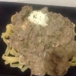 Philly Cheese Beef Stroganoff