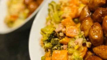 Cheese & Bacon Vegetable Bake