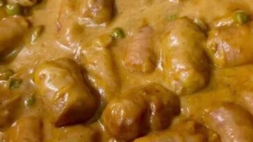 Chip Shop Curry Sausages
