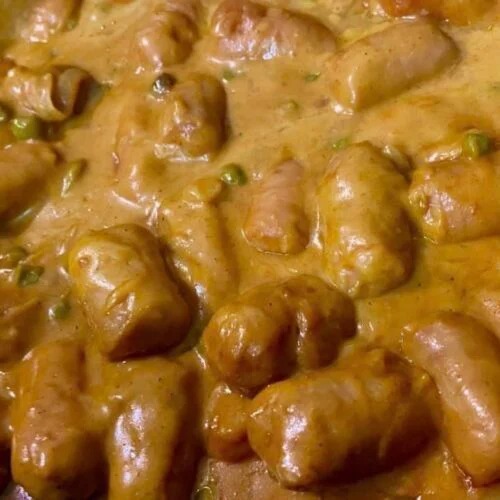 Chip Shop Curry Sausages