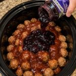 Grape Jelly BBQ Meatballs