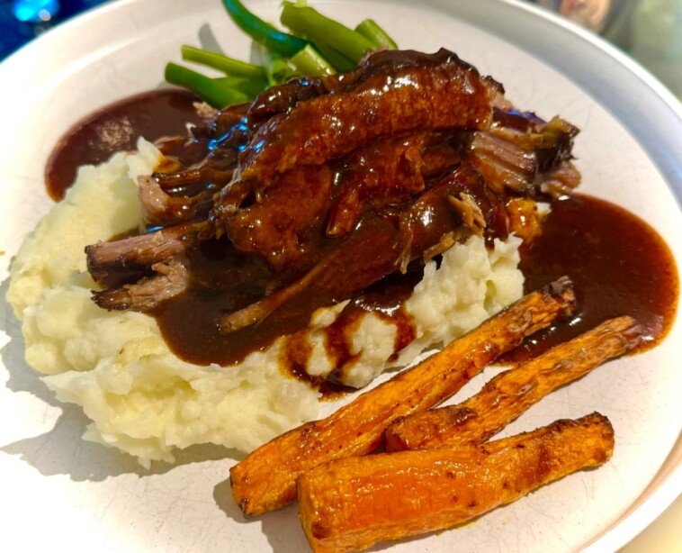 Slow Cooker Plum Gravy Brisket